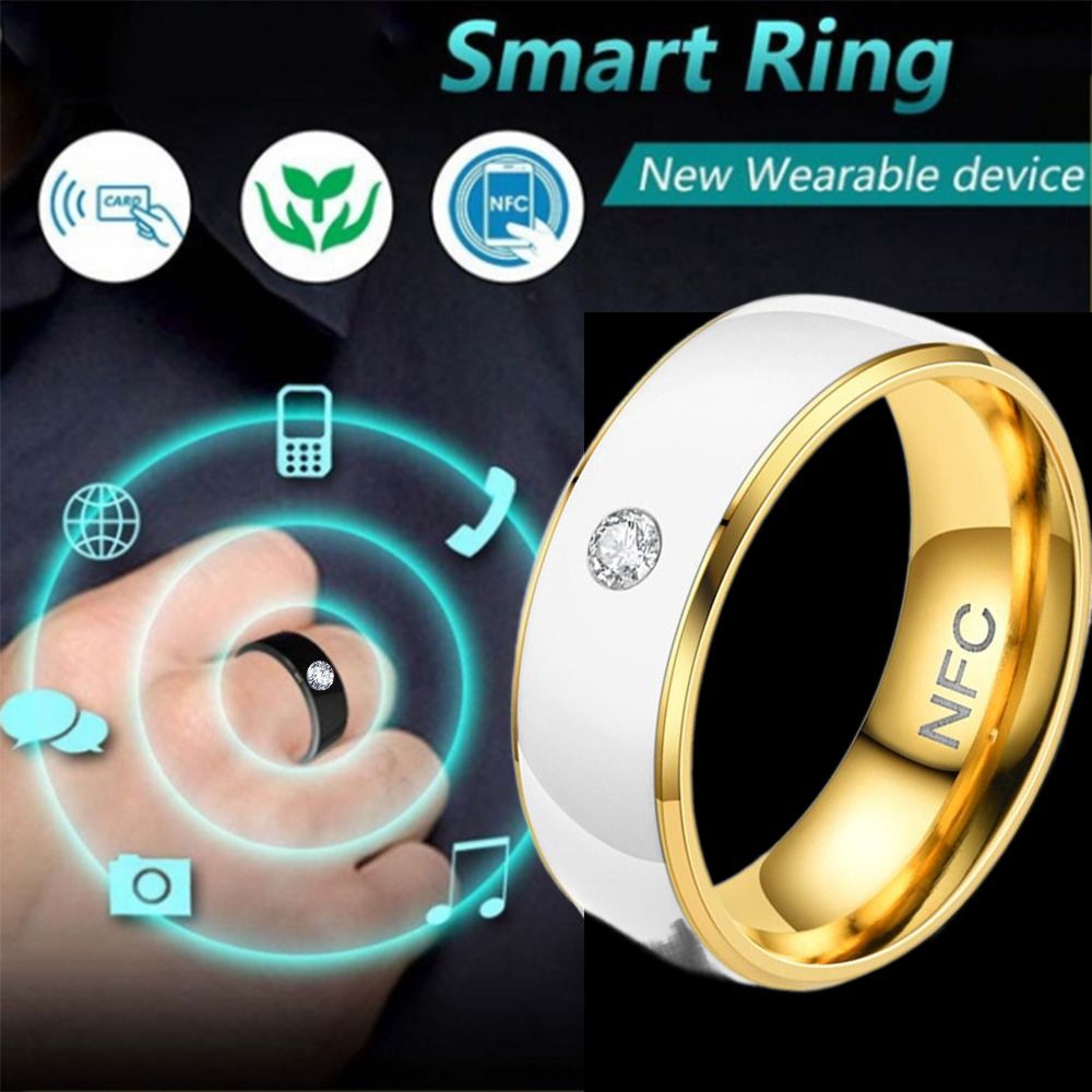 Smart Ring Nfc Pay - Anneau intelligent NDavid en acier inoxydable,
